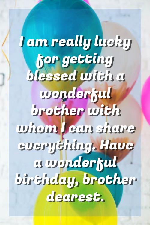 birthday wishes in english for brother